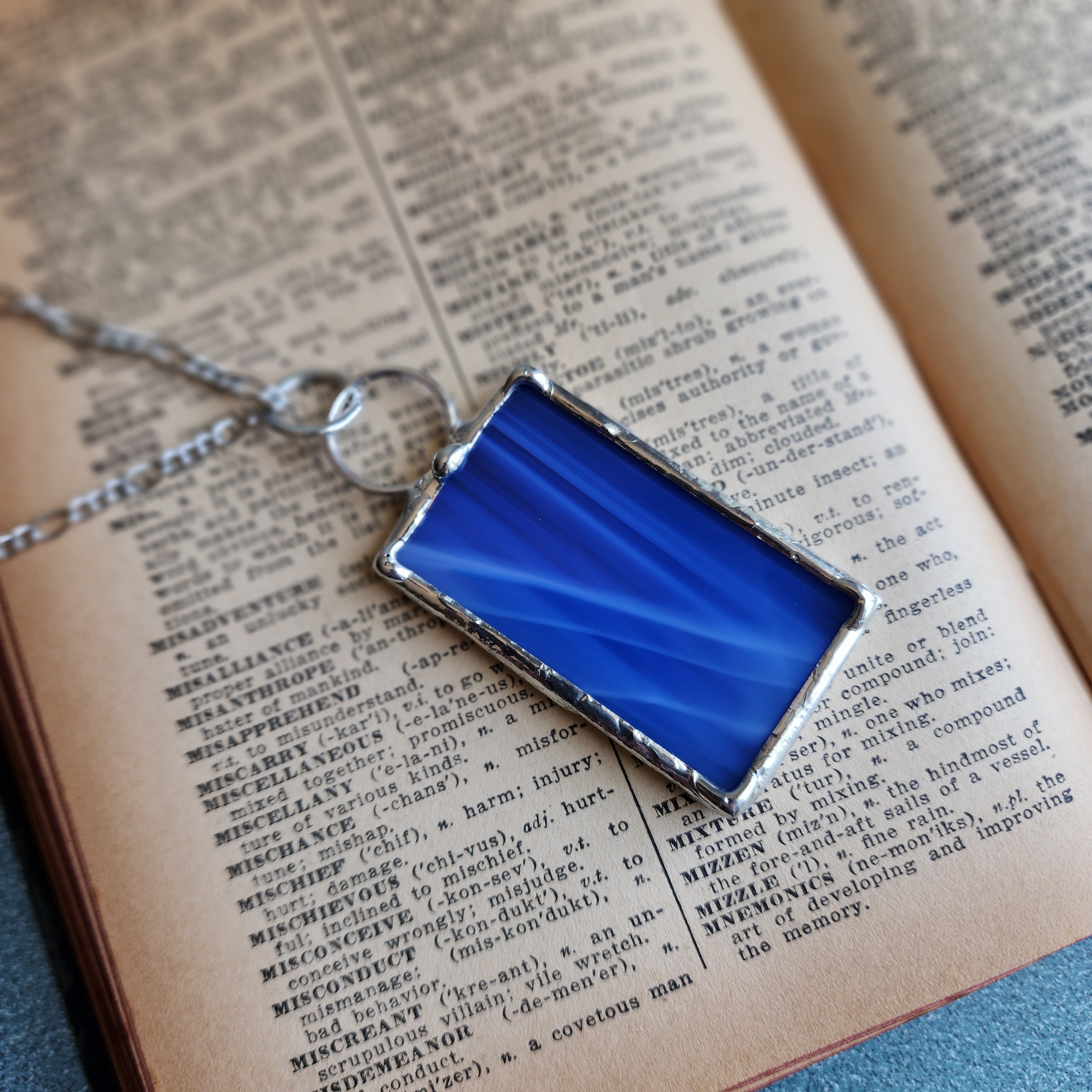 Mirror Pendant Necklace Bayou Glass Arts