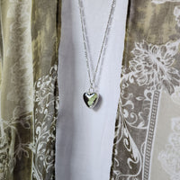 SOLD - Real Butterfly Heart Pendant (Green) - SOLD