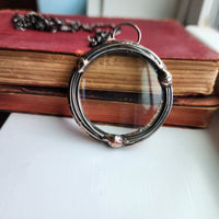 Copper Magnifying Glass Necklace - SOLD