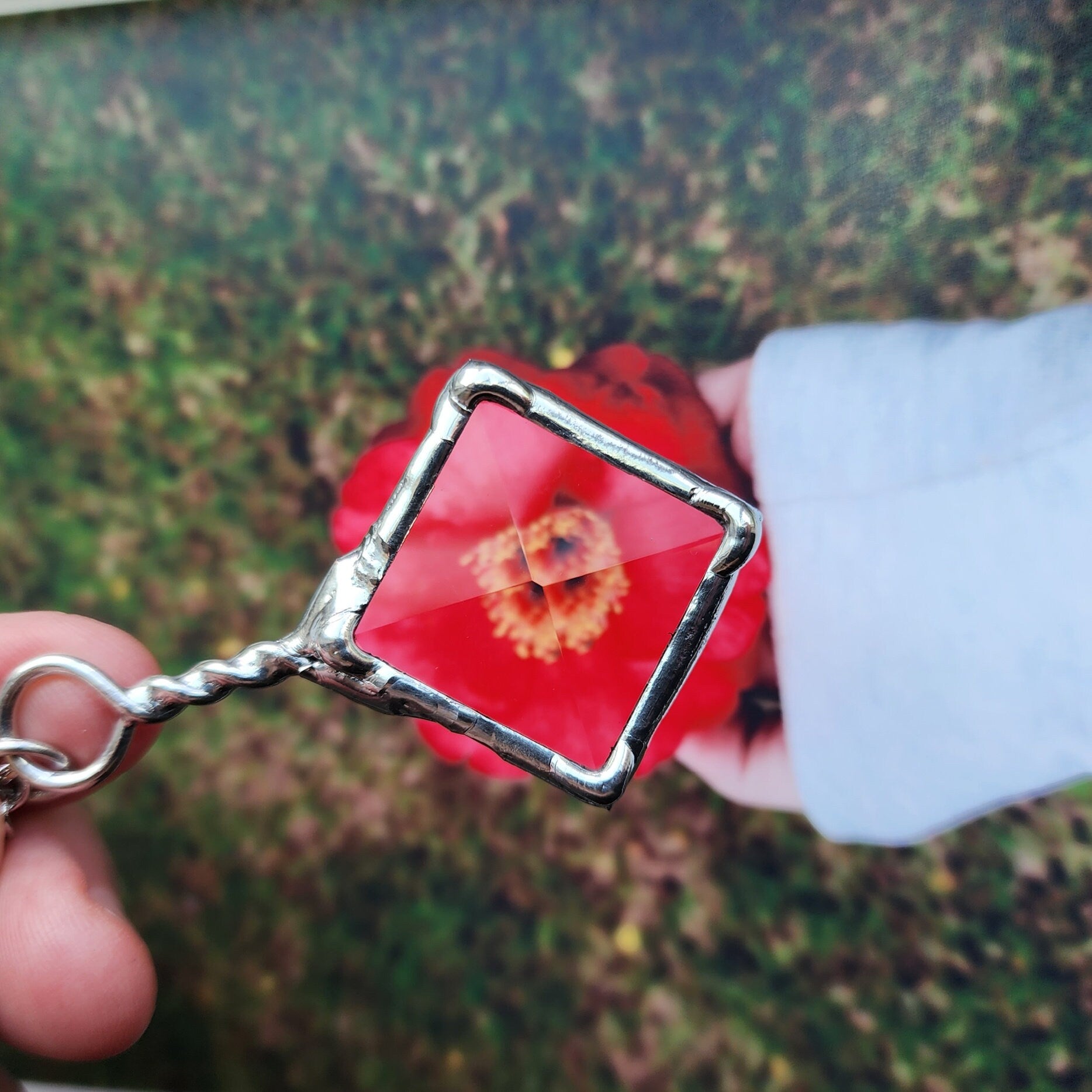 Stained Glass Diamond Pendant Bayou Glass Arts