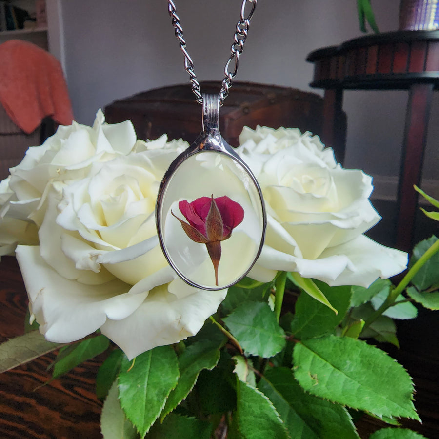 Large Red Rose Pendant