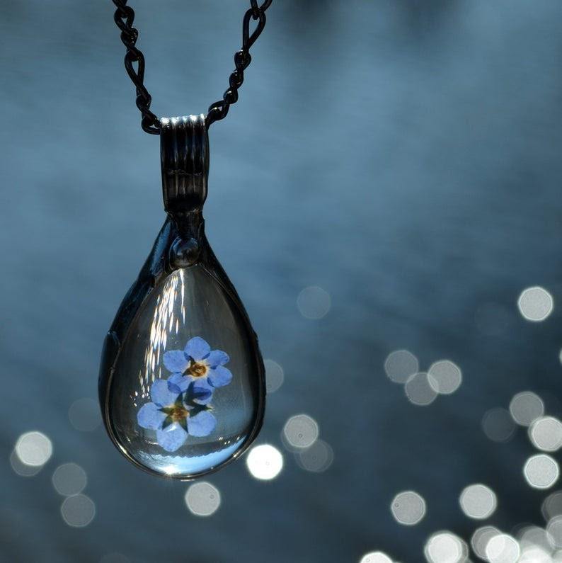 real_forget_me_not_pendant