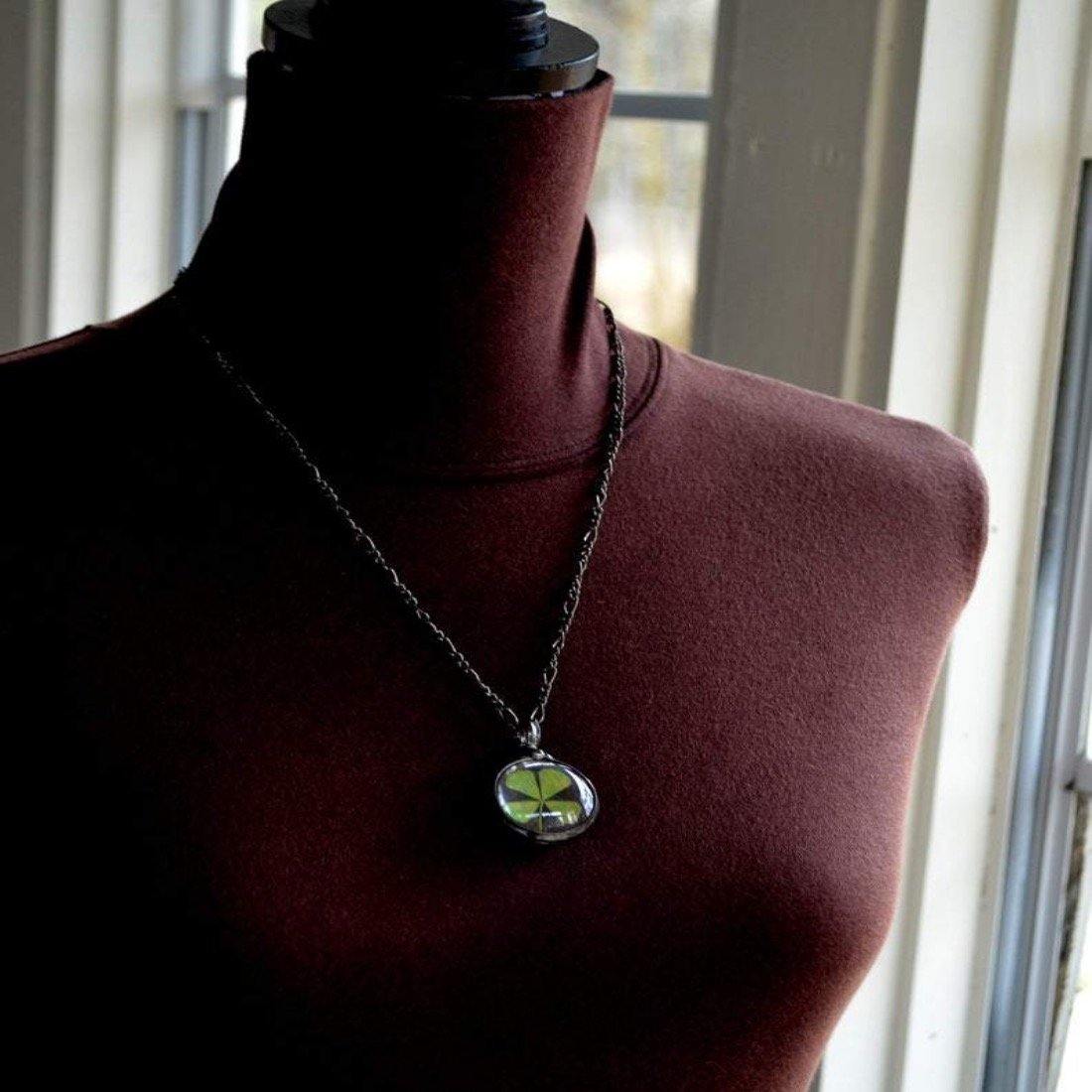 アクセサリー CMW-UNKNOWN 4HEART CLOVER LUCK Necklace Handmade Four Leaf Clover Necklace | Bayou Glass Arts