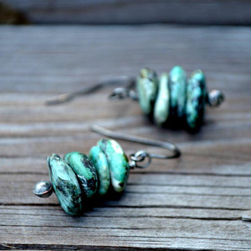 Turquoise_Earrings_with_sterling_silver_ear_wires