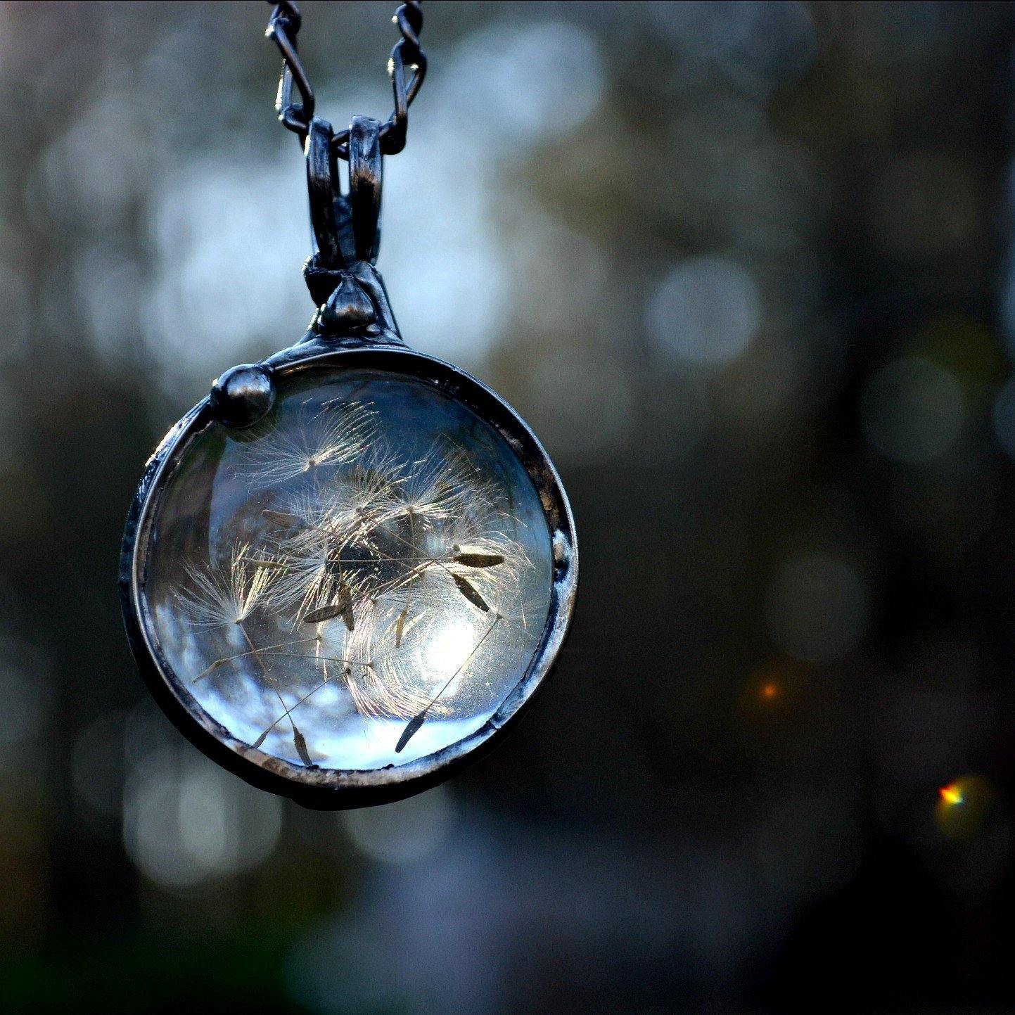Dandelion Seed Wish Necklace