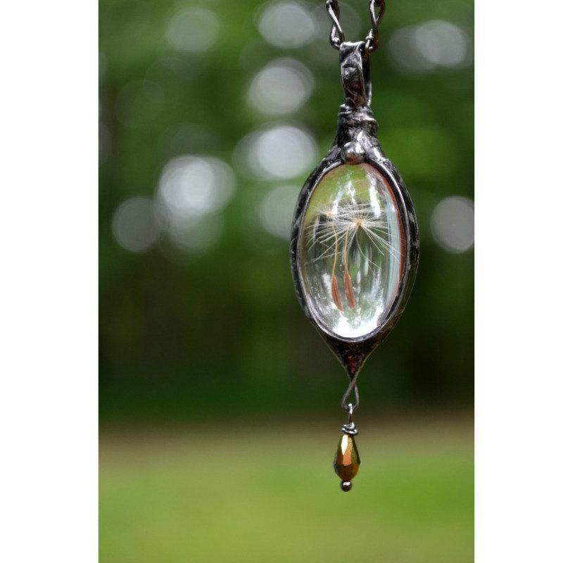 Wish Dandelion Seed Long Necklace