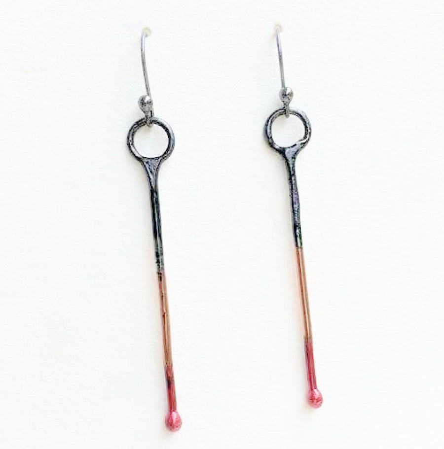 Hand Formed Copper Earrings