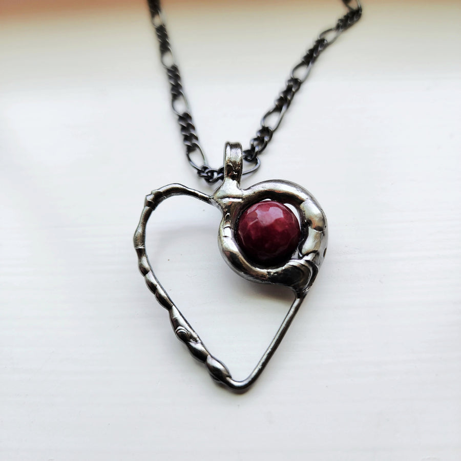 Hand Formed Heart Necklace - SOLD