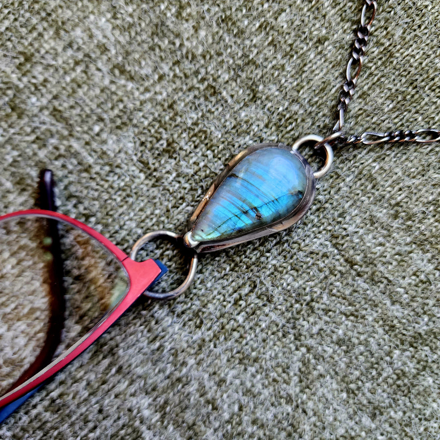 Labradorite Wearable Glasses Holder - SOLD