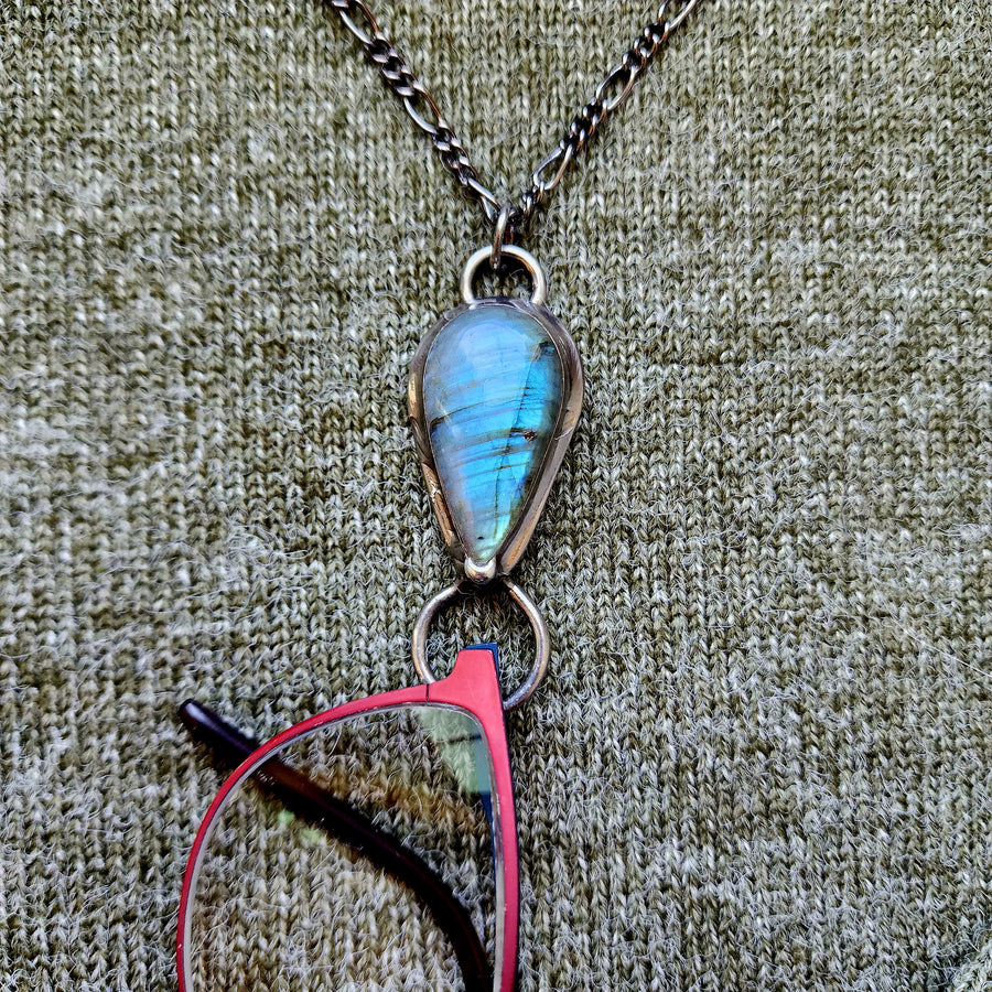 Labradorite Wearable Glasses Holder - SOLD