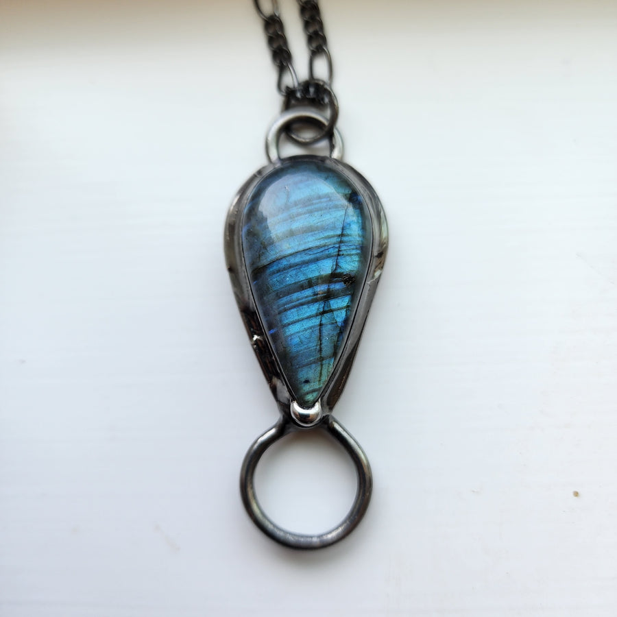 Labradorite Wearable Glasses Holder - SOLD