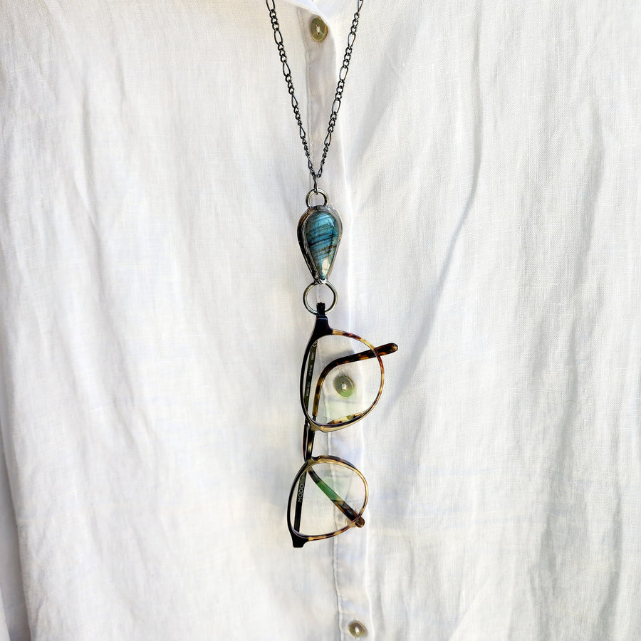 Labradorite Wearable Glasses Holder - SOLD