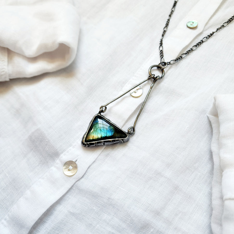 Labradorite Dangling Pendant - SOLD