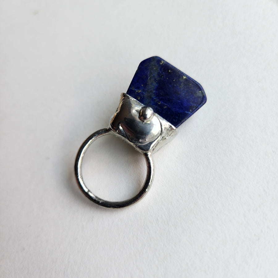 Blue Lapis Lazuli Statement Ring
