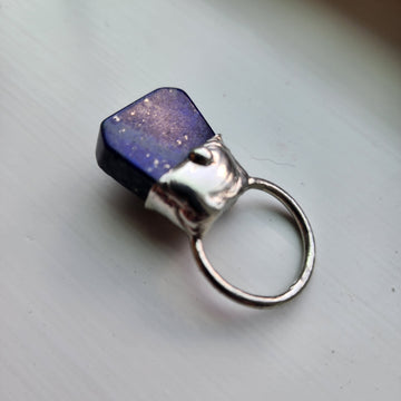 Blue Lapis Lazuli Statement Ring