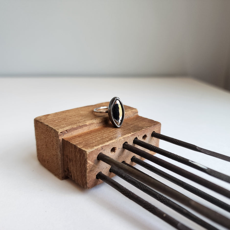 Marquise Pyrite Ring - SOLD