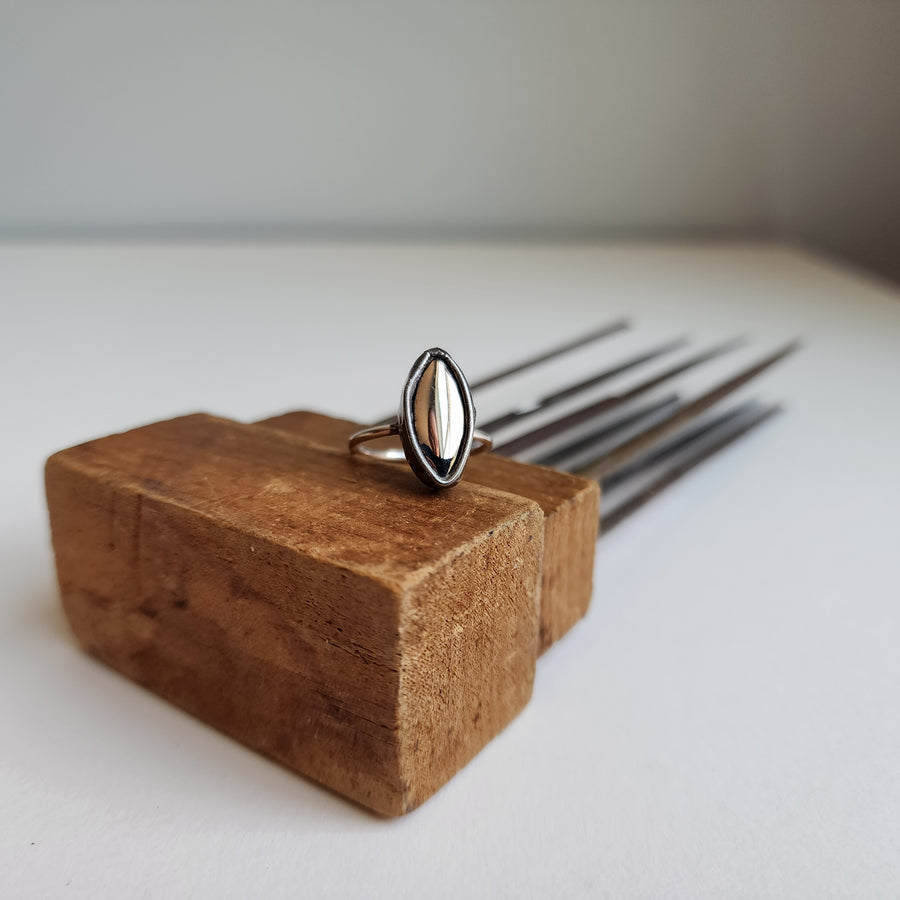 Marquise Pyrite Ring - SOLD