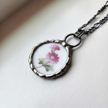 Broken China Pendant Necklace - SOLD