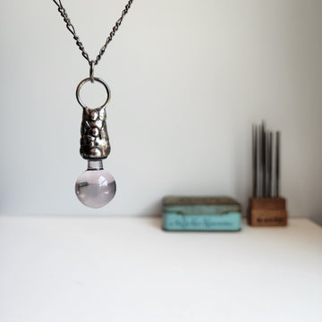 Unique Pendant Made from Glass Perfume Stopper - SOLD
