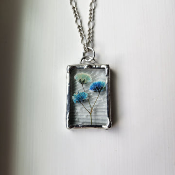 Real Flower Jewelry Dried Baby's Breath - SOLD