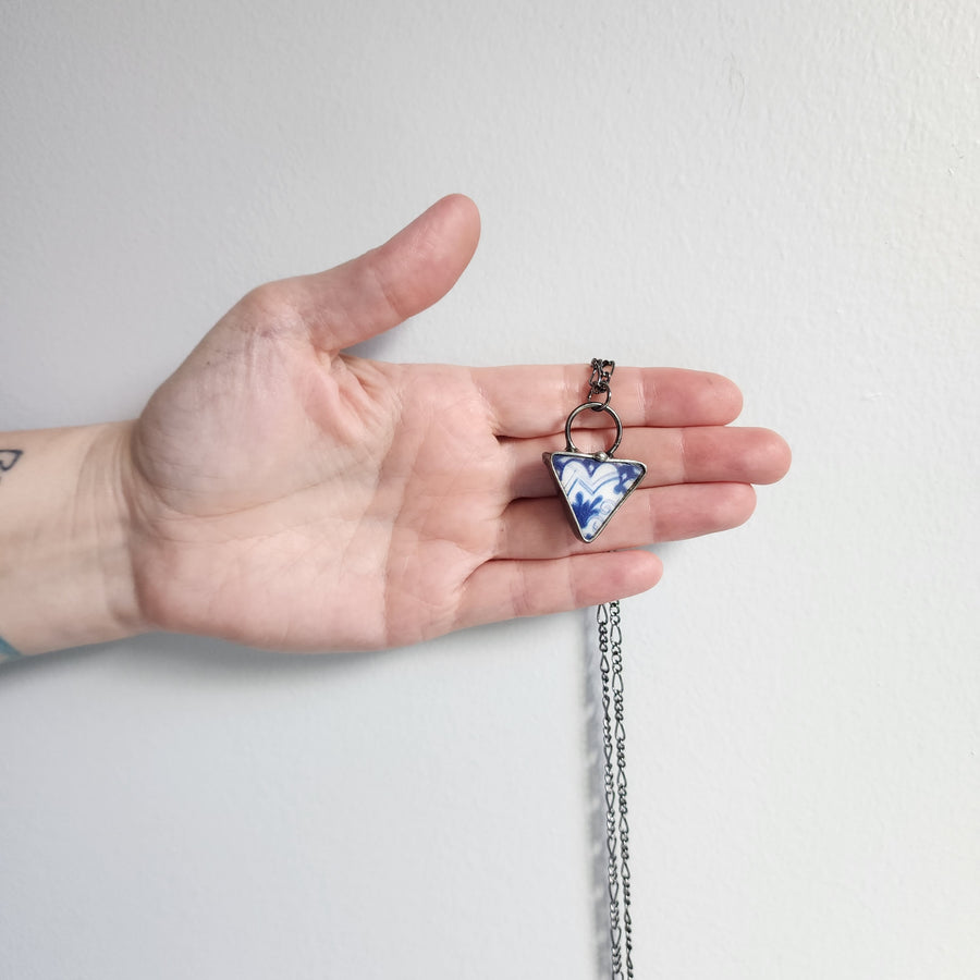 Small but Mighty Geometric Mosaic Pendant Necklaces