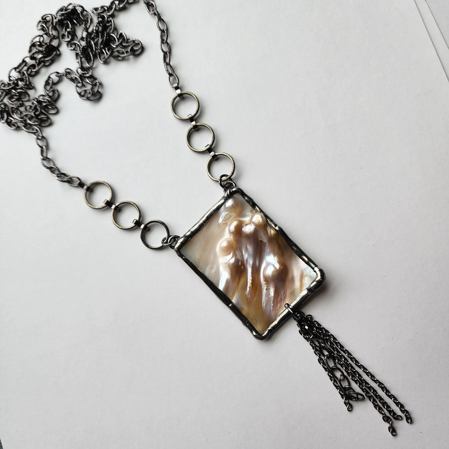Natural Abalone Shell Necklace - SOLD