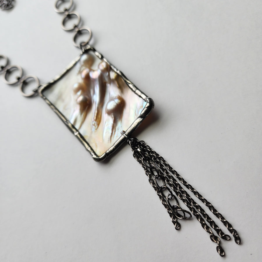 Natural Abalone Shell Necklace - SOLD