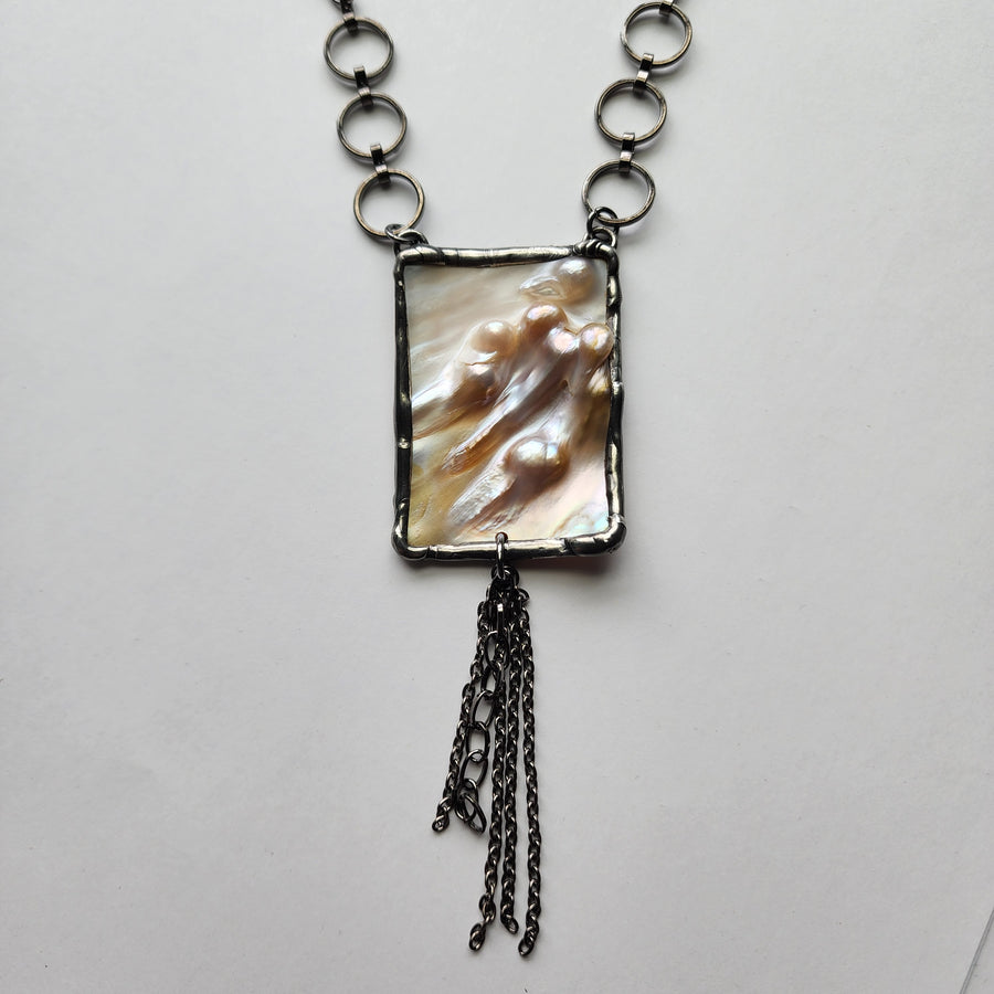 Natural Abalone Shell Necklace - SOLD