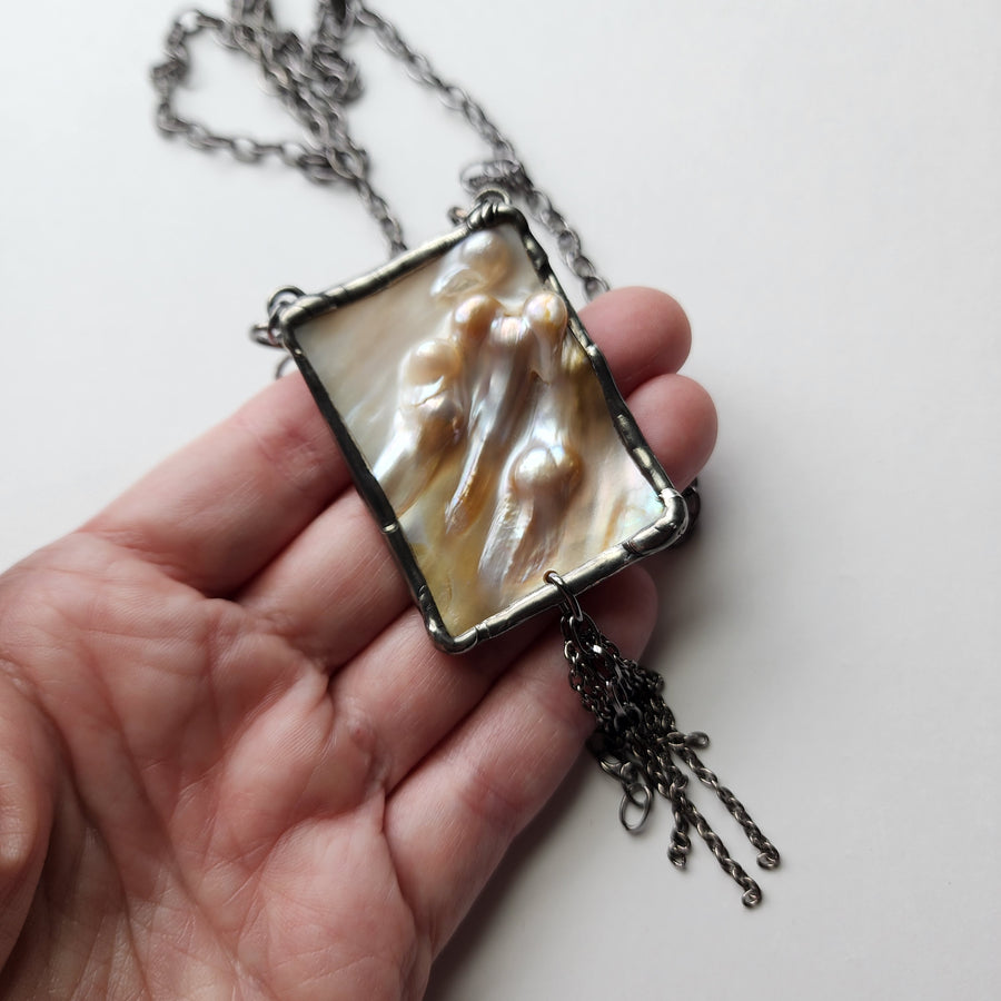 Natural Abalone Shell Necklace - SOLD