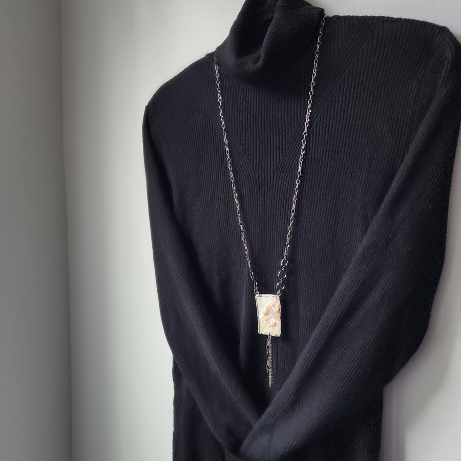 Natural Abalone Shell Necklace - SOLD