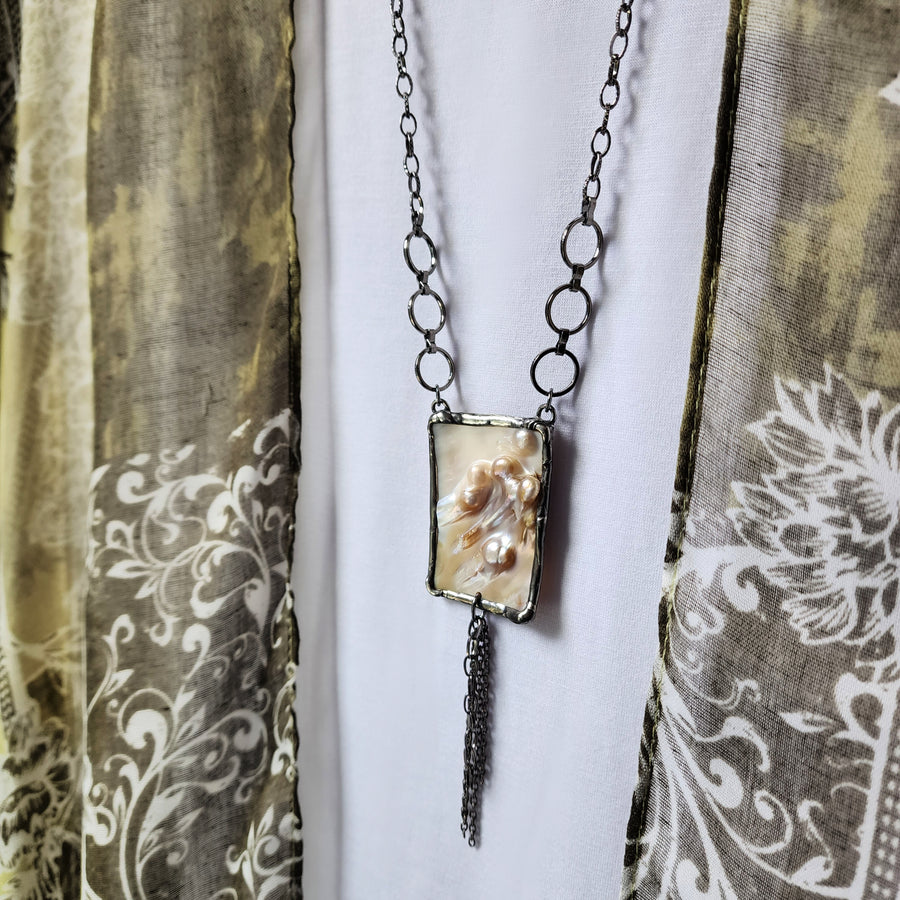 Natural Abalone Shell Necklace - SOLD