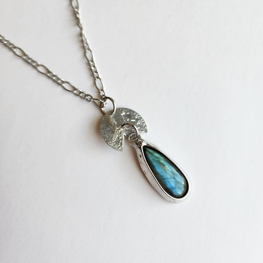 Labradorite Pendant Necklace - SOLD