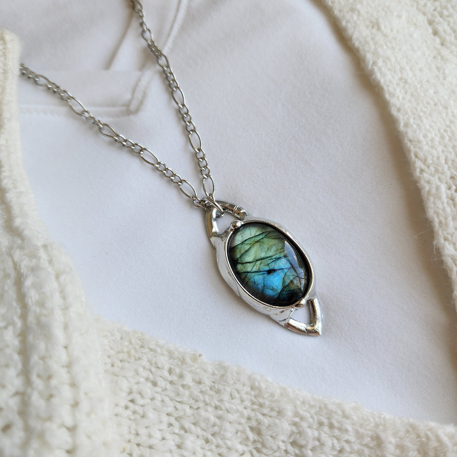 Labradorite Pendant Necklace - SOLD