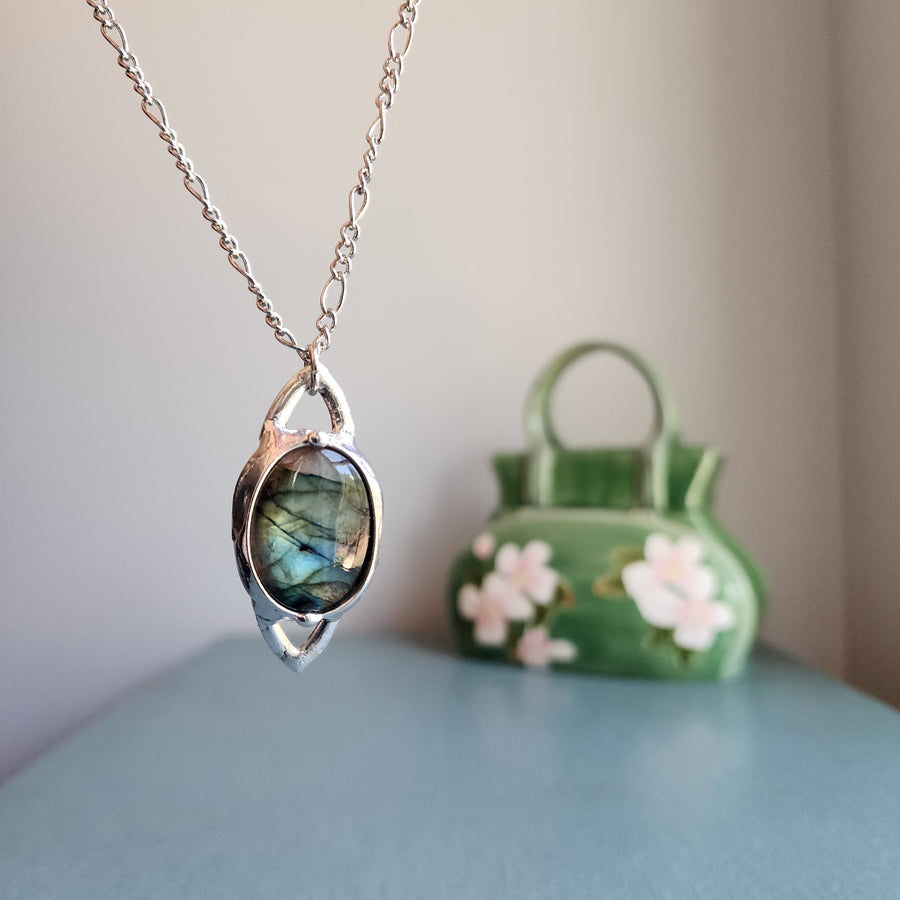 Labradorite Pendant Necklace - SOLD