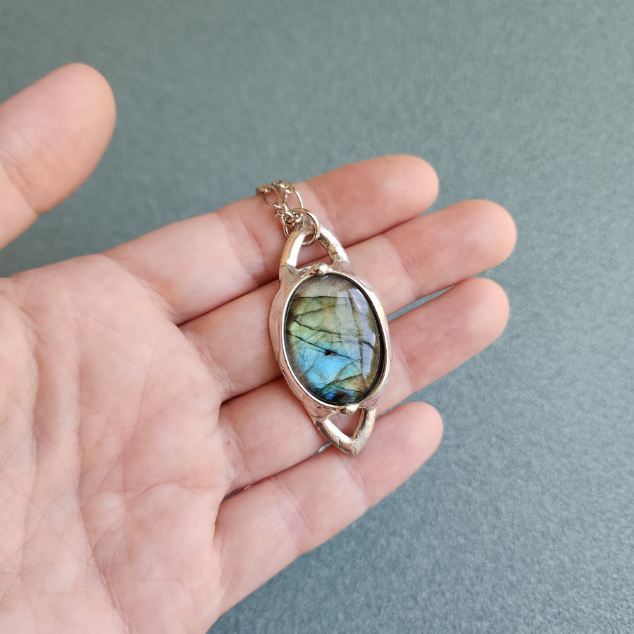 Labradorite Pendant Necklace - SOLD