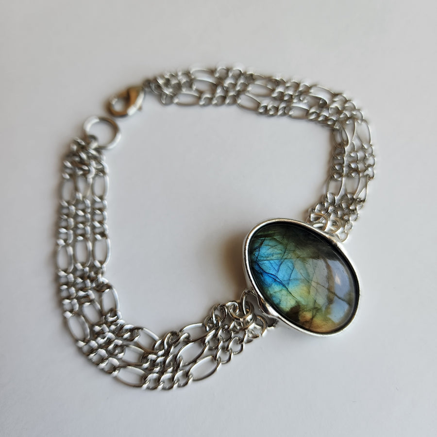 Labradorite Bracelet made Custom Fit for You