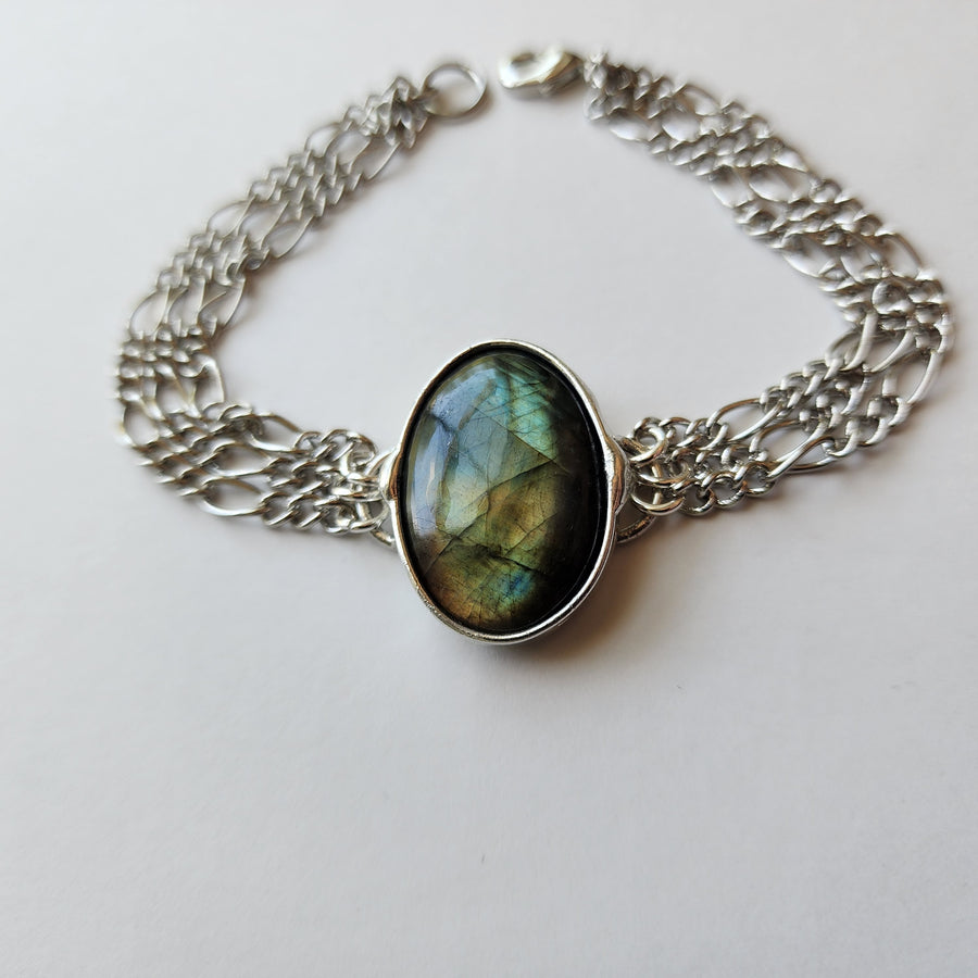 Labradorite Bracelet made Custom Fit for You