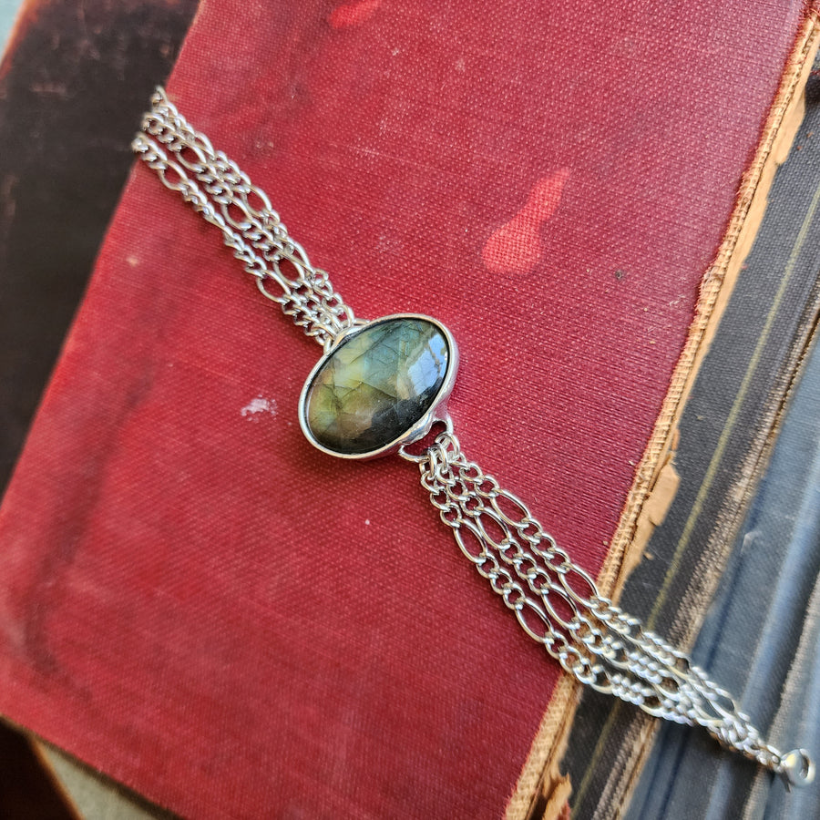 Labradorite Bracelet made Custom Fit for You