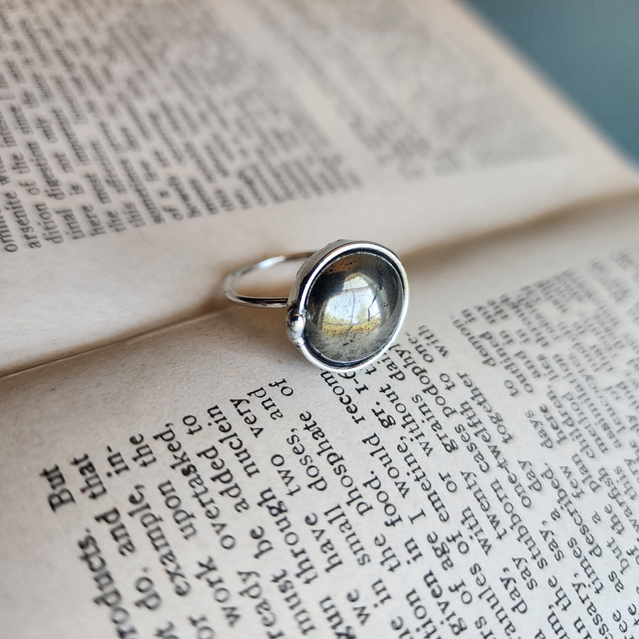 SOLD - Pyrite Ring Sz 7.5