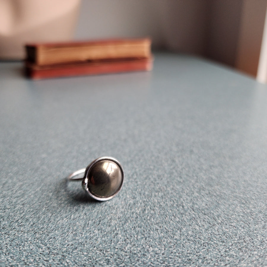 SOLD - Pyrite Ring Sz 7.5