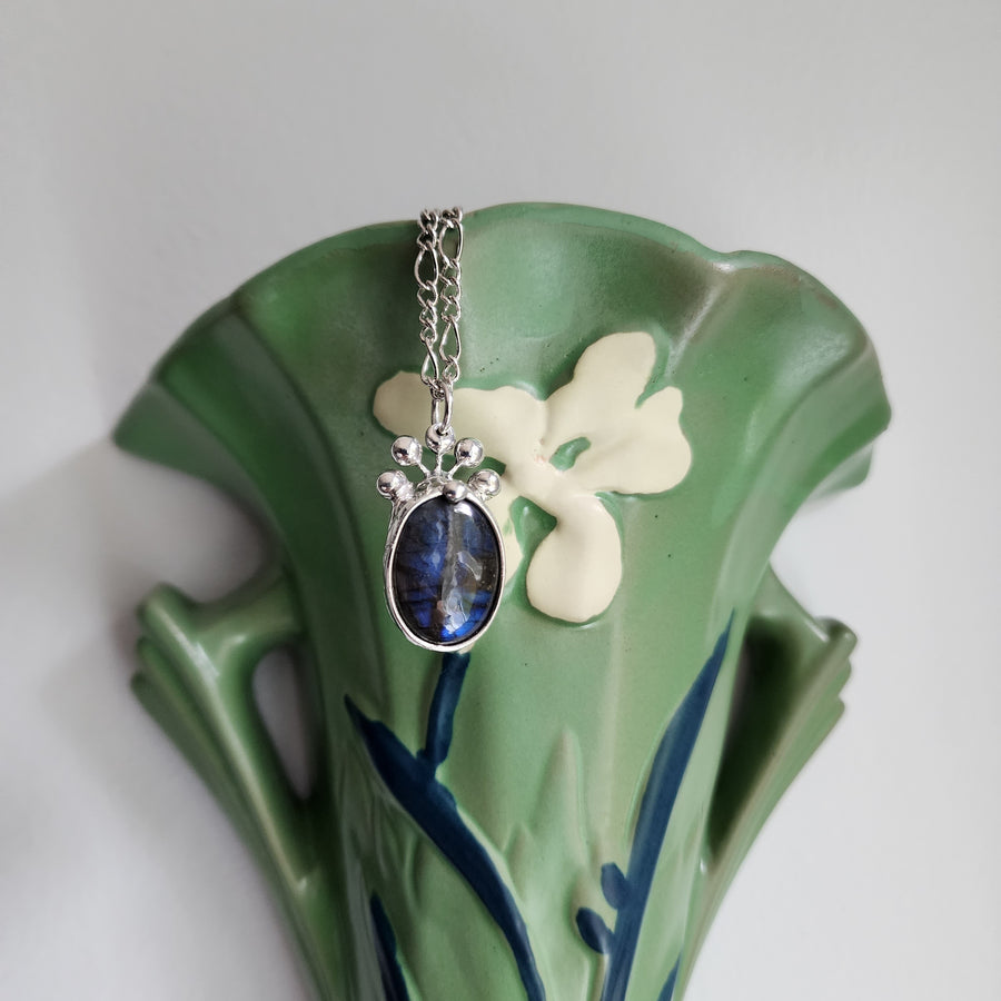 Blue Labradorite Pendant Necklace - SOLD
