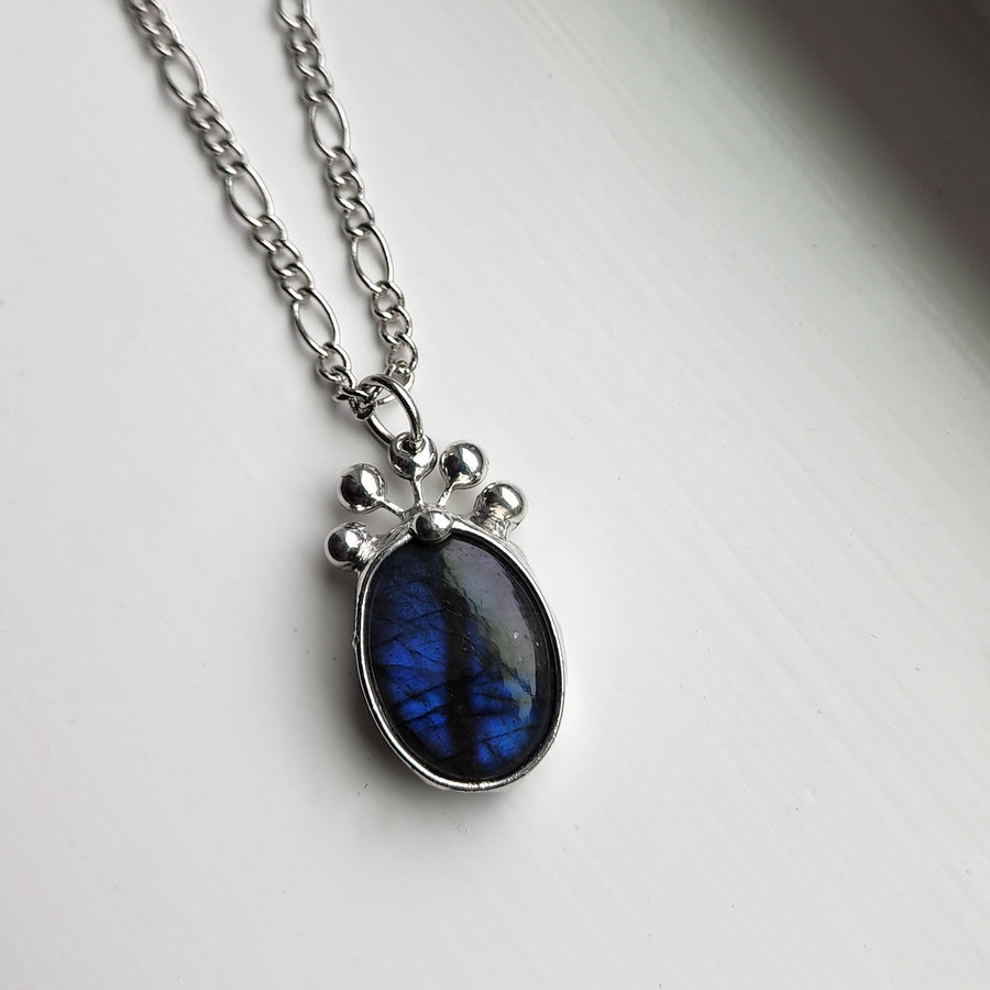 Blue Labradorite Pendant Necklace - SOLD