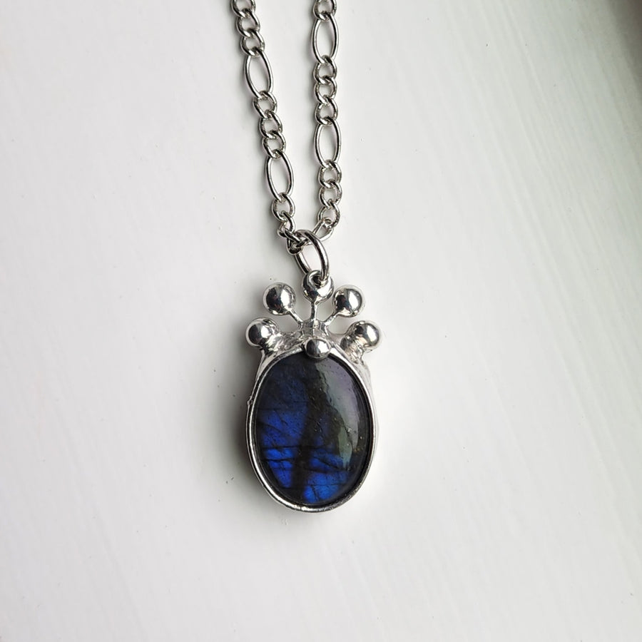 Blue Labradorite Pendant Necklace - SOLD