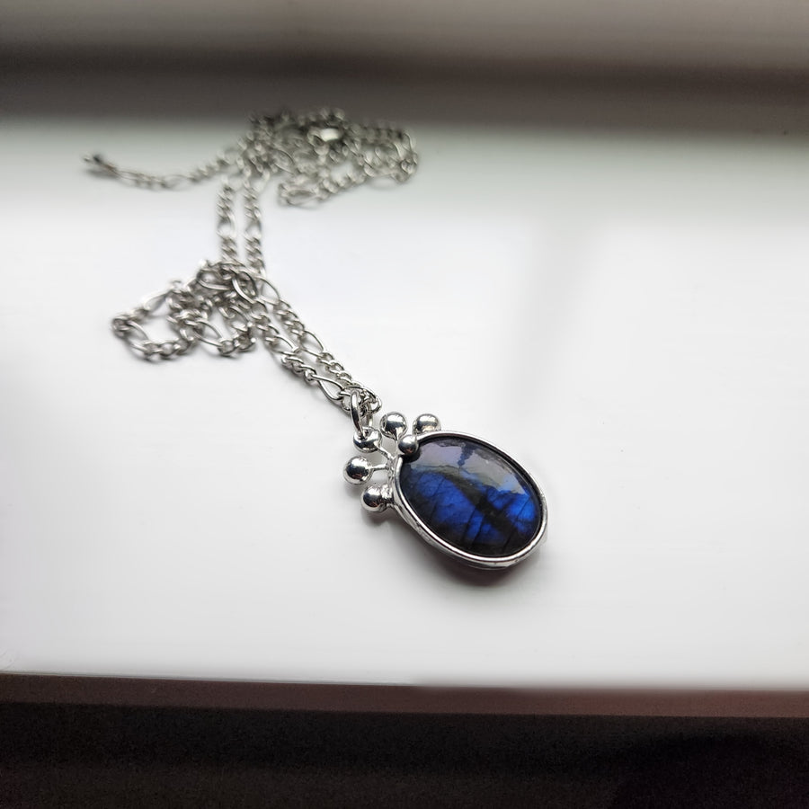 Blue Labradorite Pendant Necklace - SOLD