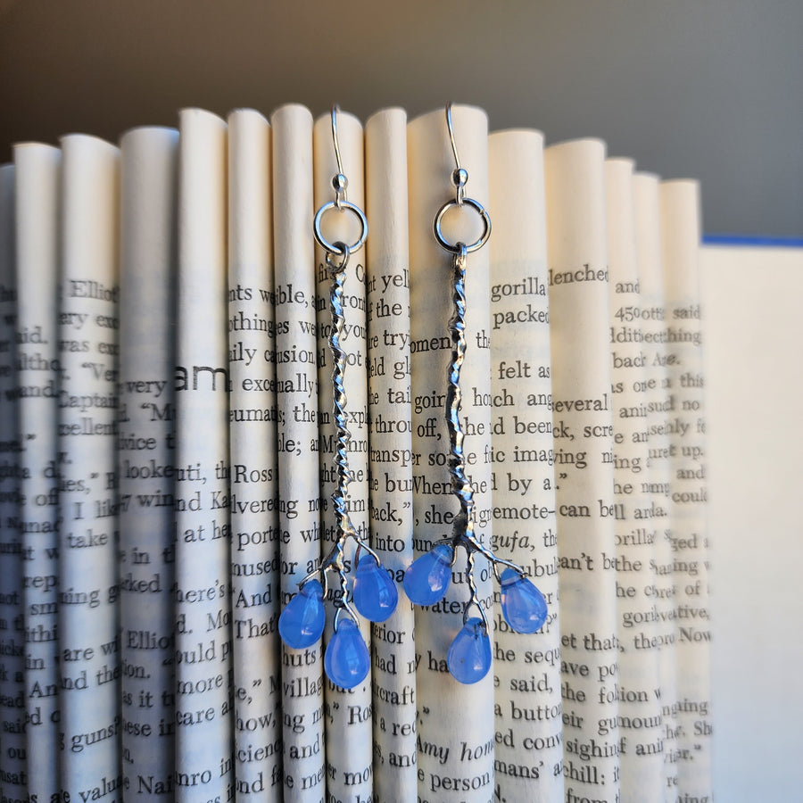 Blue Raindrop Earrings