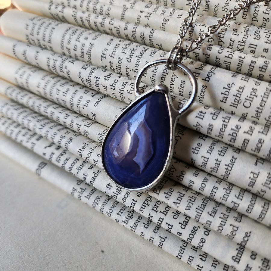 Unique Agate Pendant Necklace - SOLD