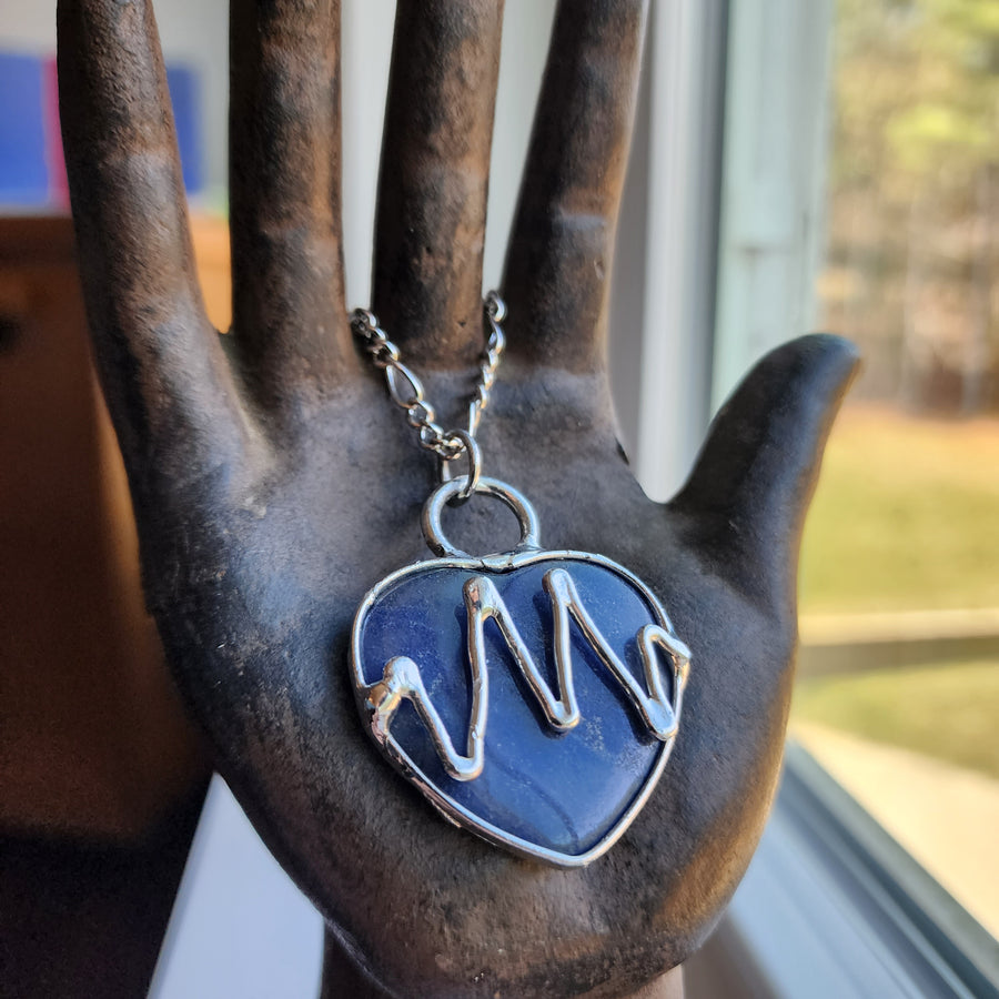 Sodalite Heart Necklace