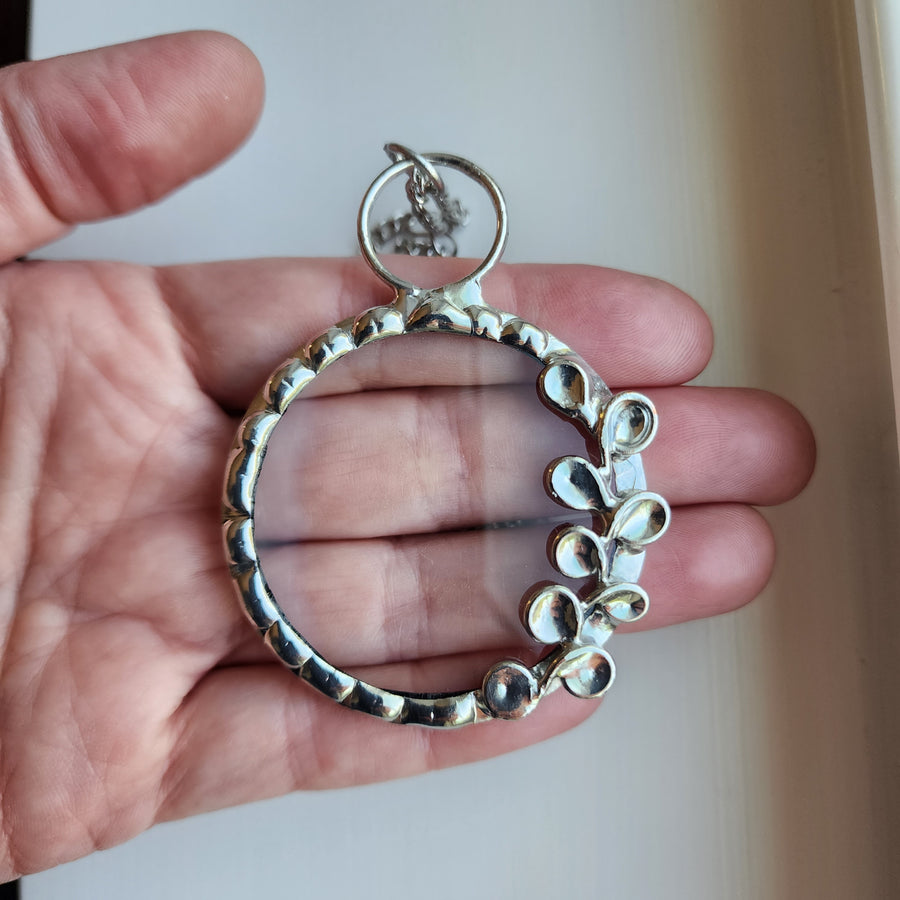 Swirled Magnifying Glass Pendant - SOLD