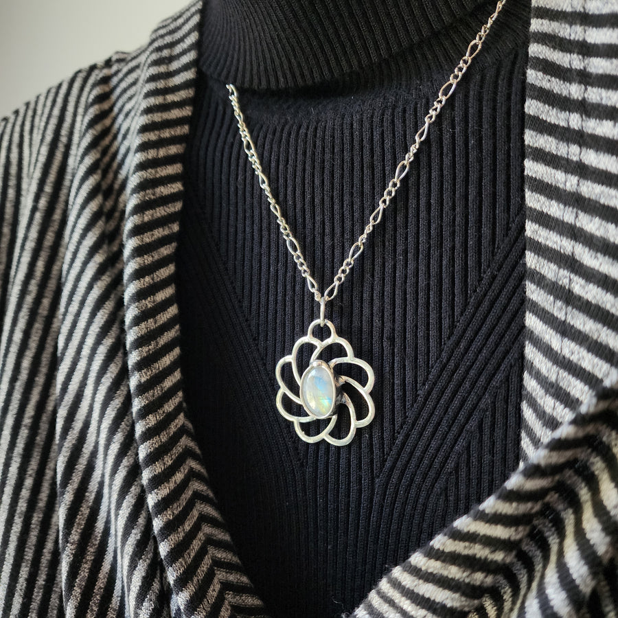 Moonstone Pendant Necklace - SOLD