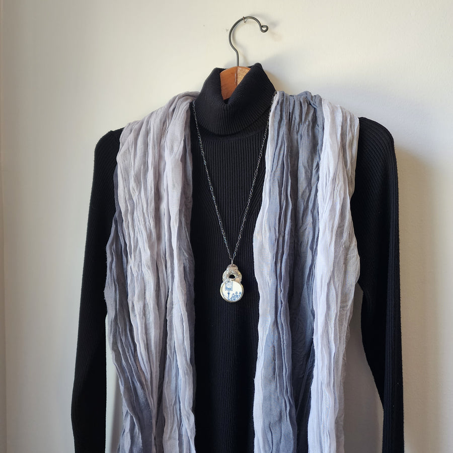 Broken China Statement Pendant Necklace - SOLD